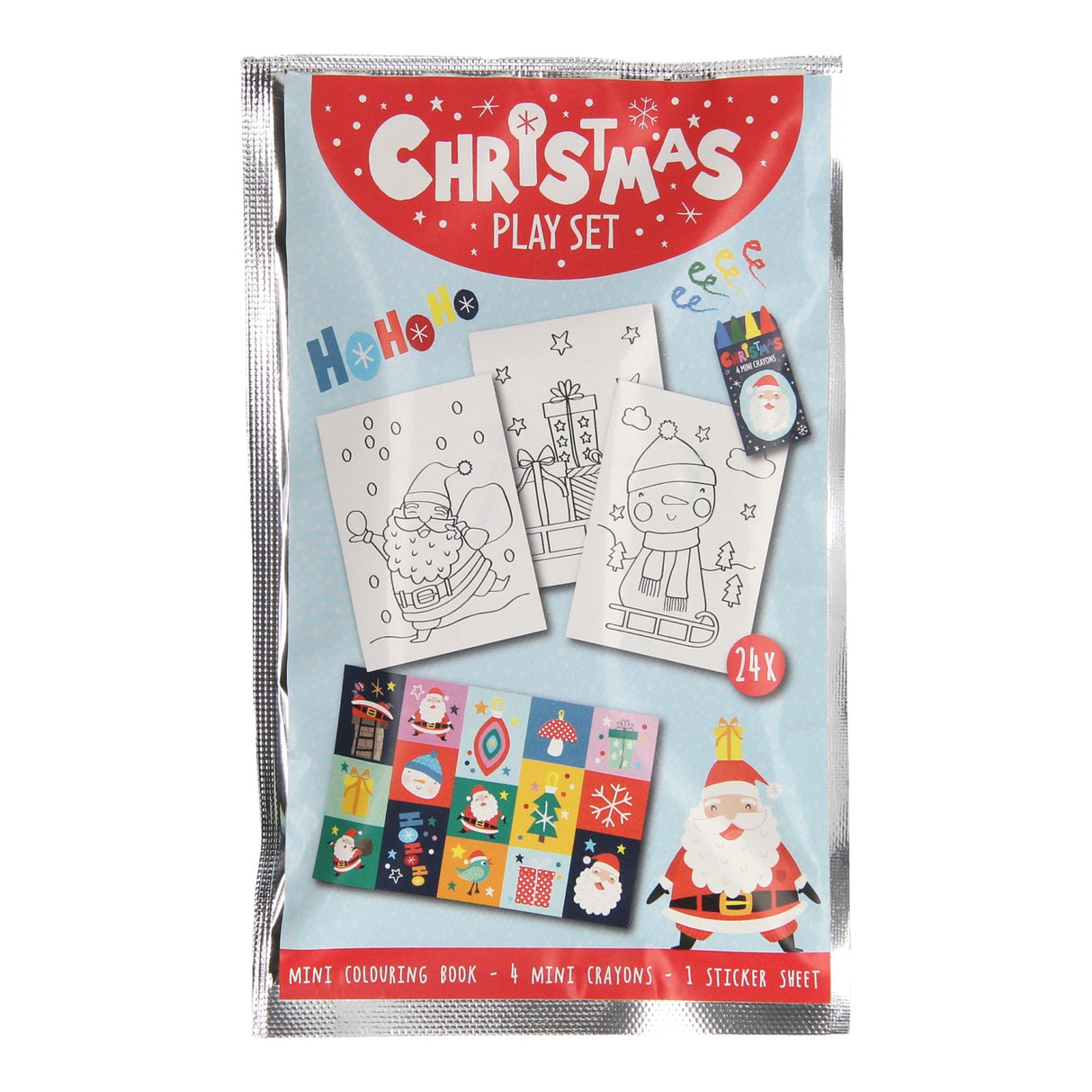 Ensemble de friandises Wins Holland : livre de coloriage, feuille d'autocollants de crayons de couleur - Noël