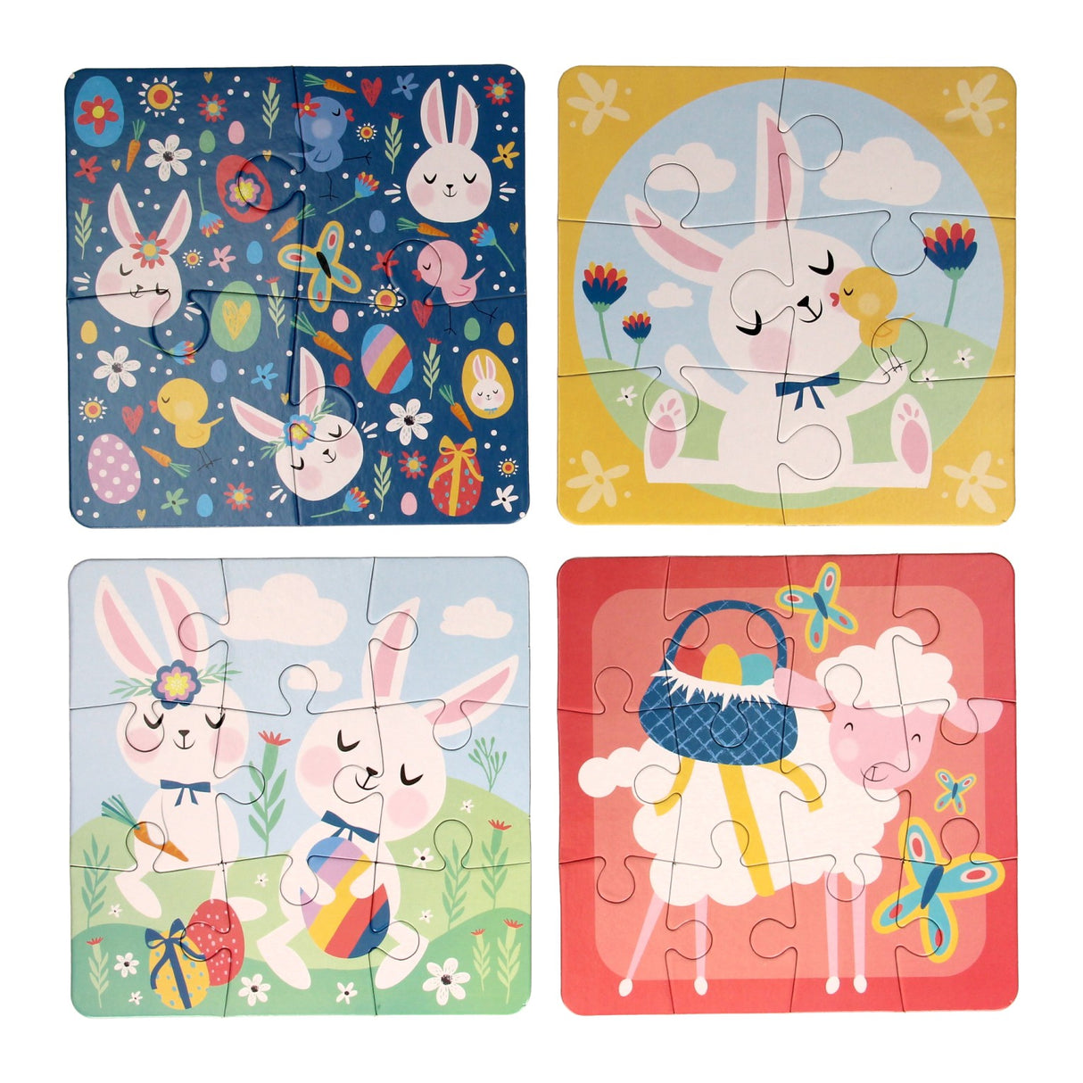 Puzzle pour enfants Pâques, 4en1