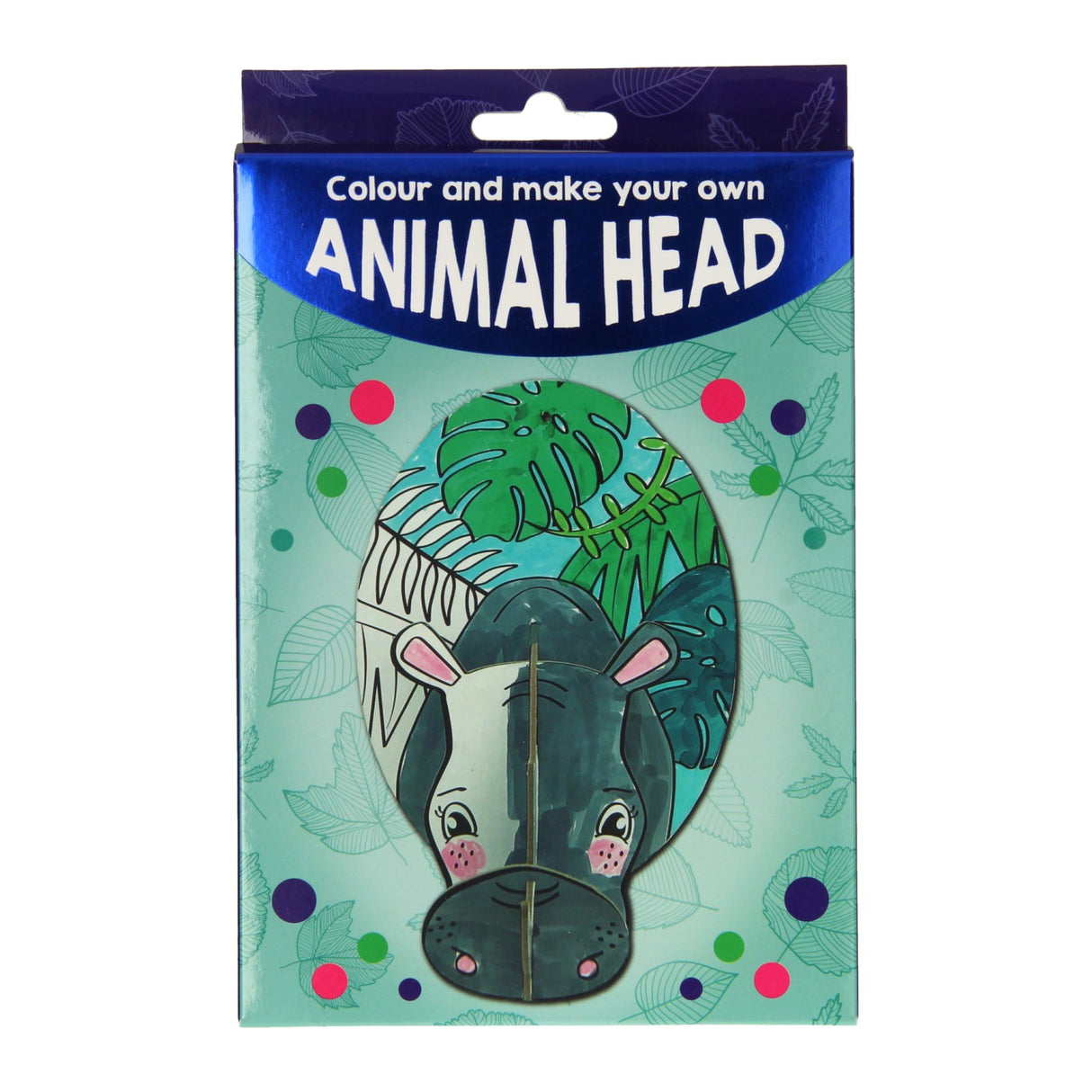 Wins Holland craft set pour fabriquer une tête d'animal en 3D - hippopotame