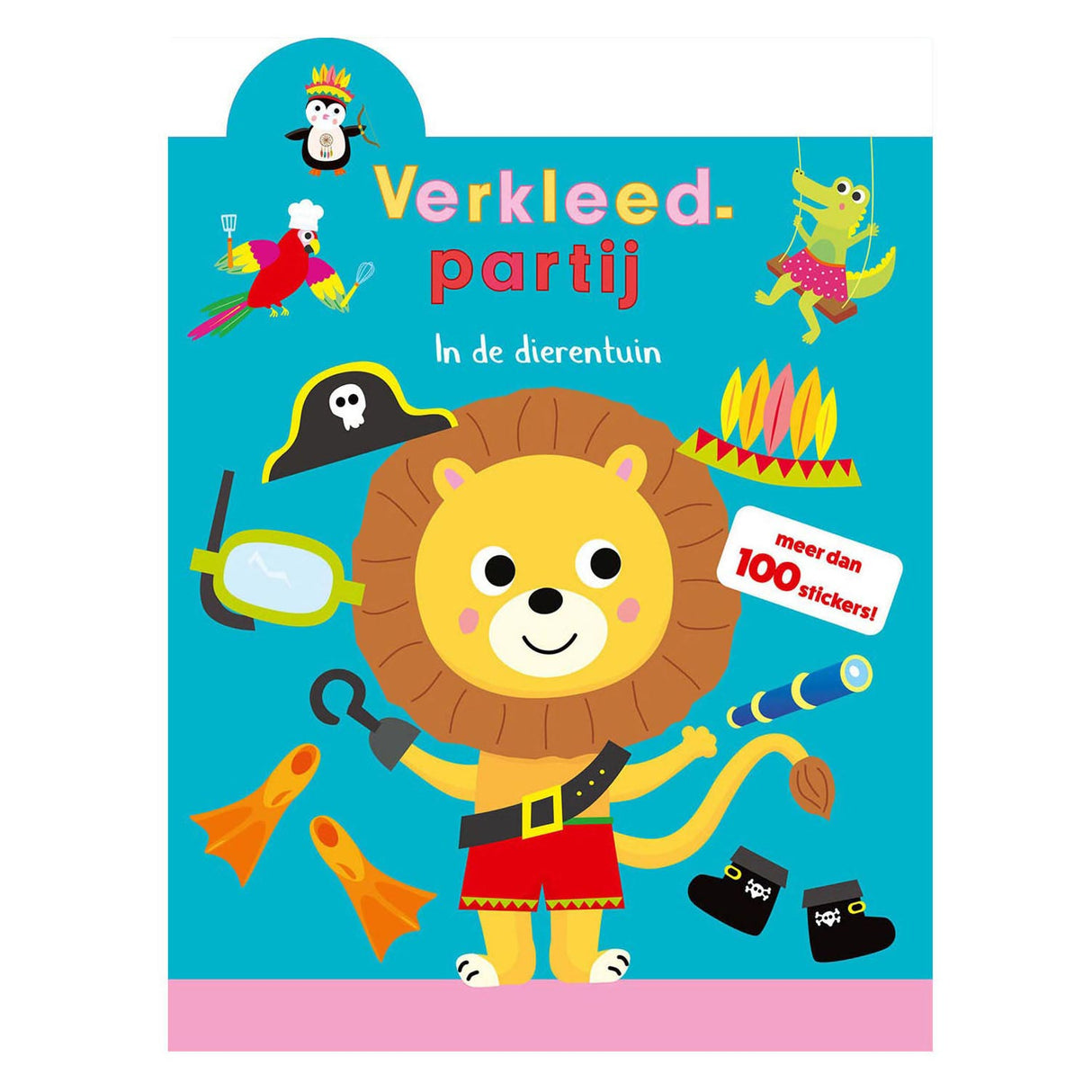 Book Specials Nederland bv Dressing Party Stickerboek: Dans le zoo