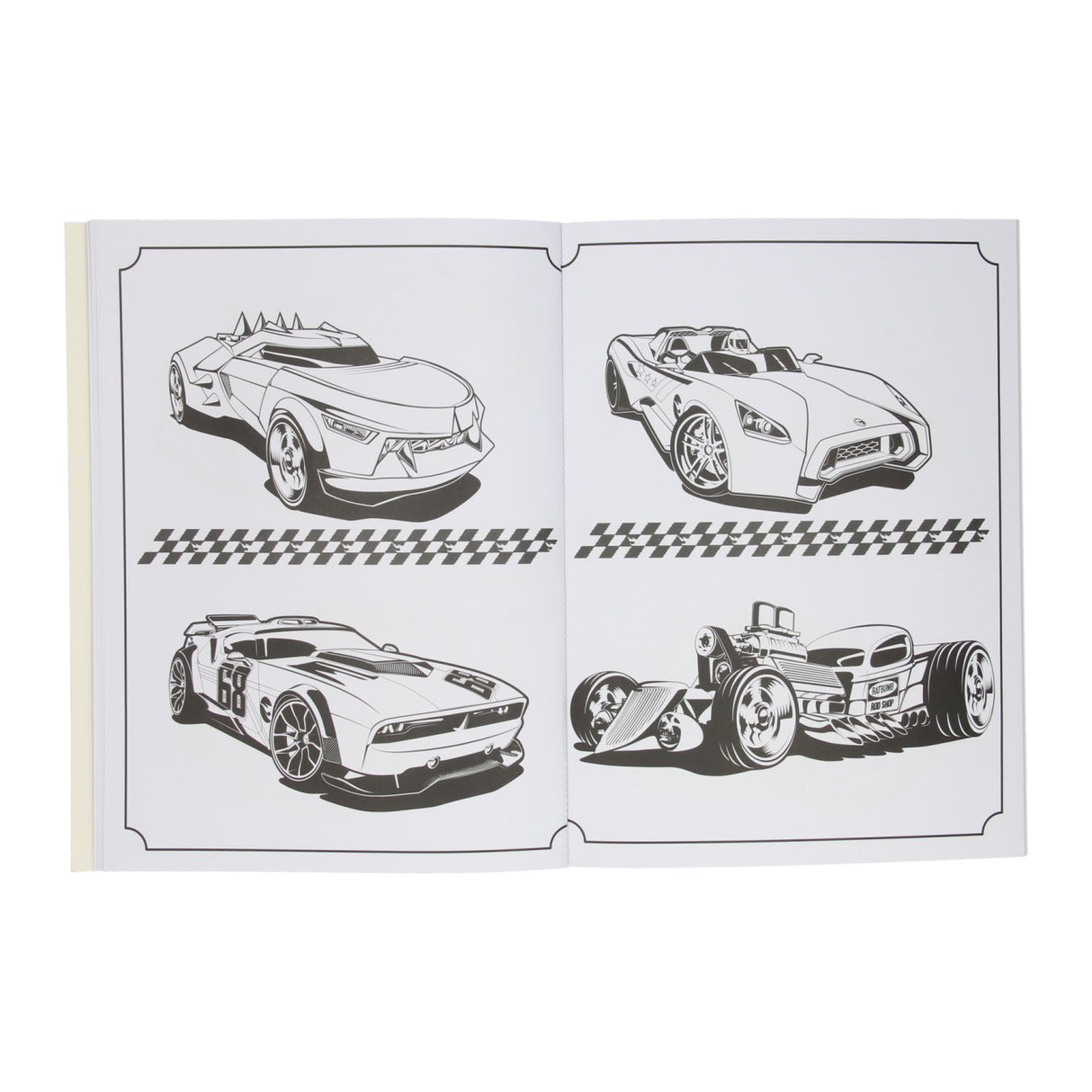 Livre de coloriage super couleur Hot Wheels avec crayons