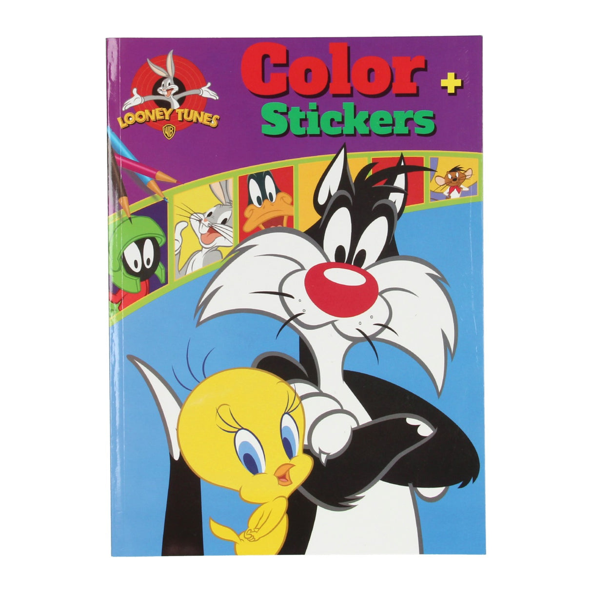 Livres spéciaux Pays-Bas BV Warner Bros Livre de coloriage couleur Looney Tunes avec autocollants