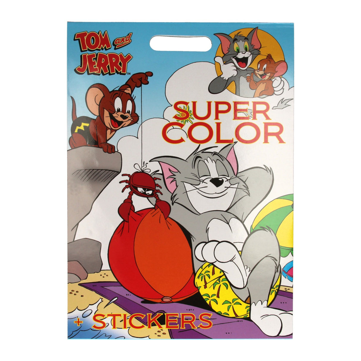 Book Specials Nederland bv Bros Super Color Colorbook Tom Jerry avec des autocollants