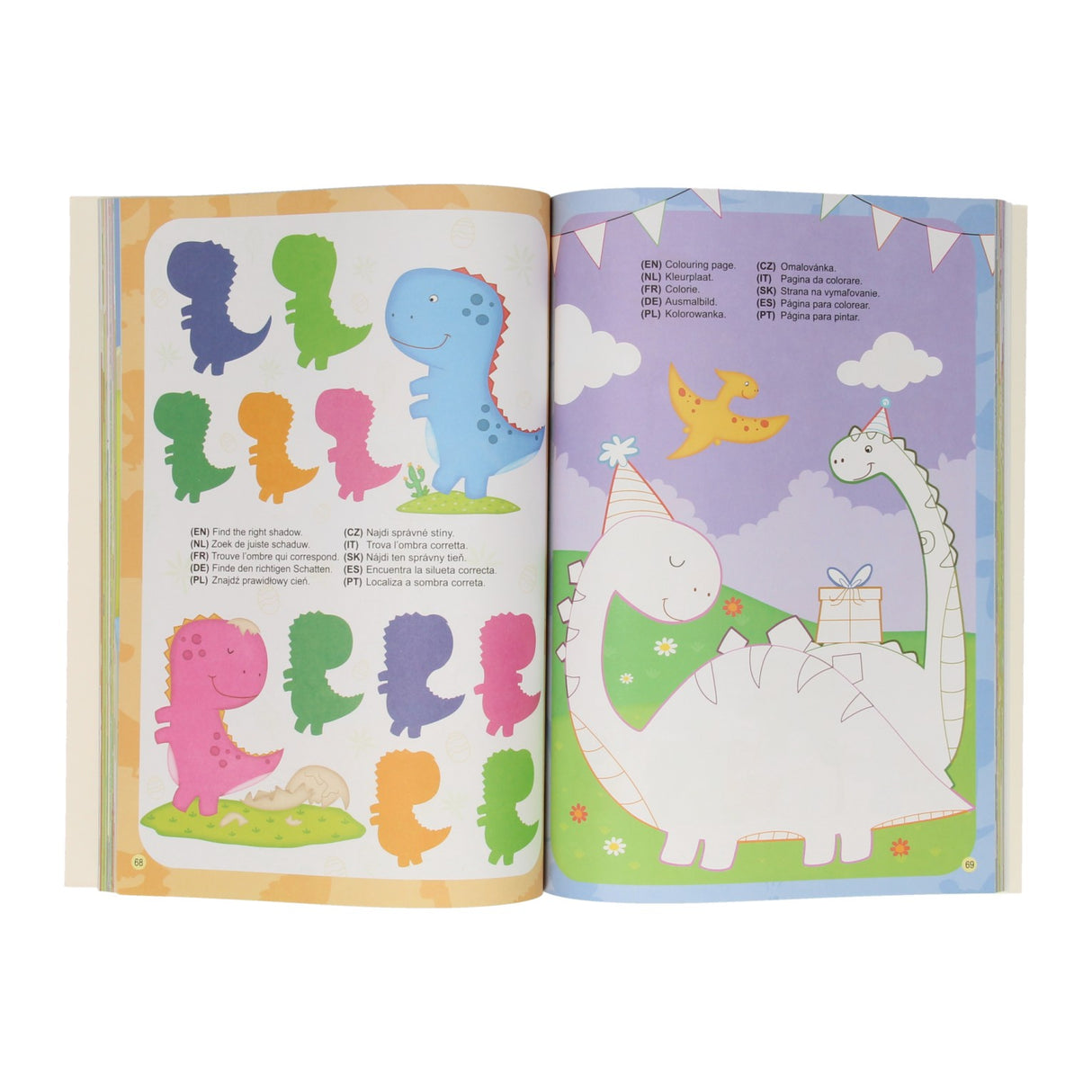 Gagnie Holland Color and Activity Book - Dino