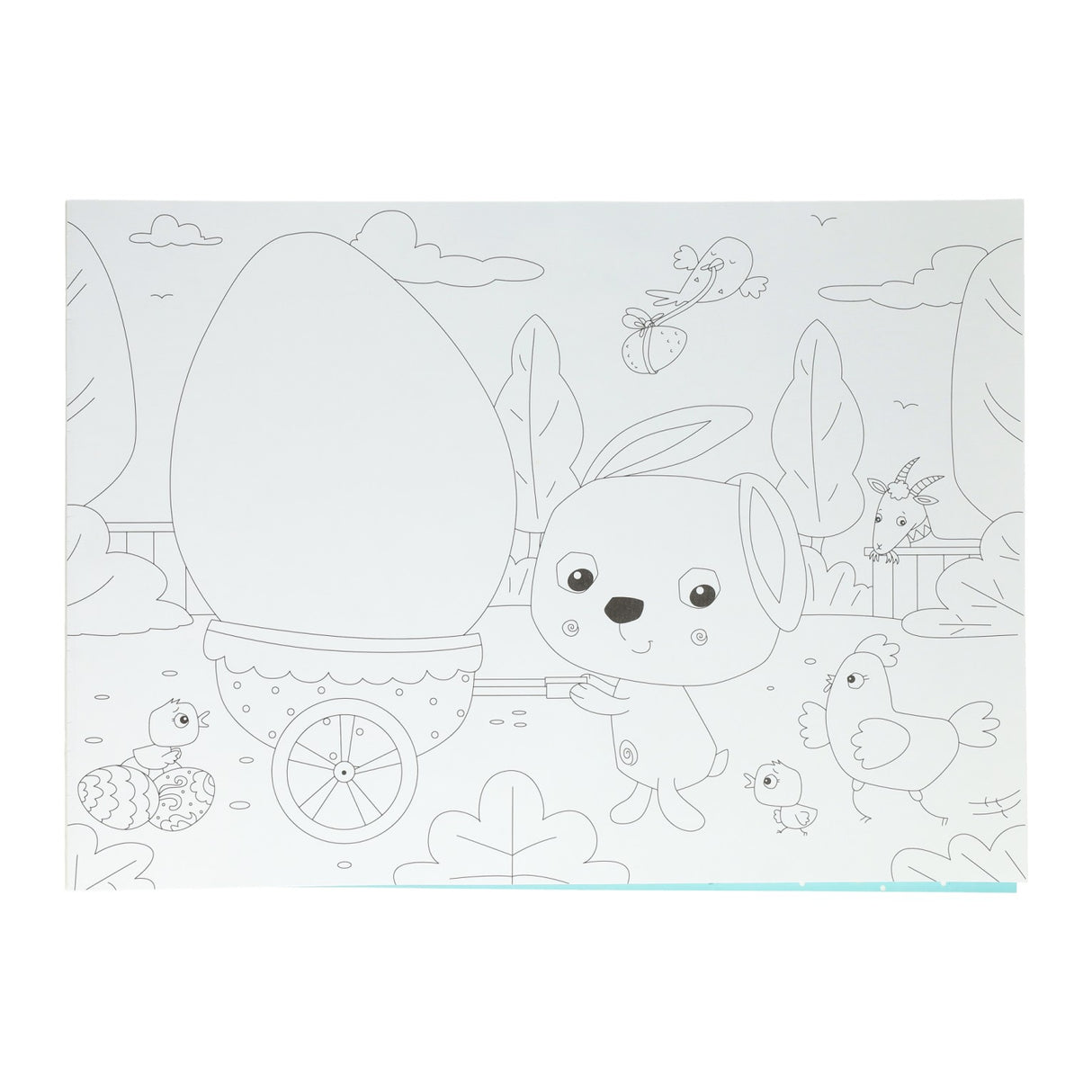 Wins Holland sets de table livre de coloriage Pâques, 12 pcs.