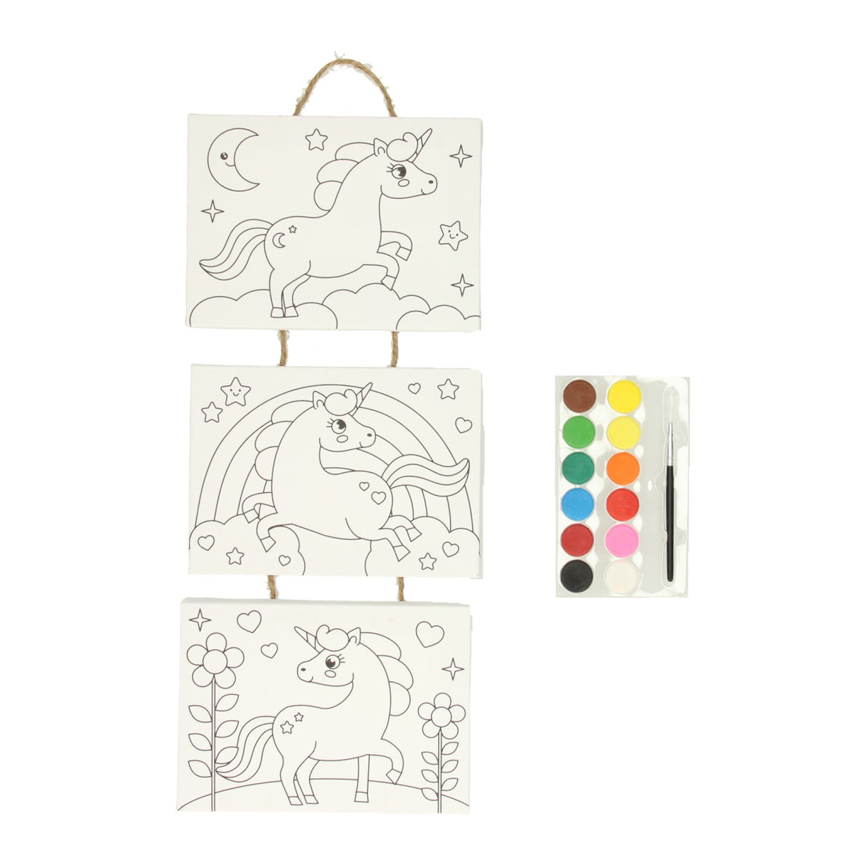 Gagne les peintures en toile hollandaise sur corde unicorn, 3e