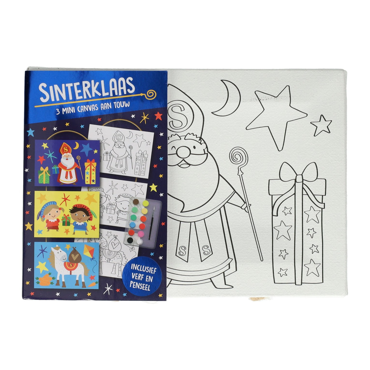 Ensemble de peinture Sinterklaas pour collage de toile Wins Holland, 3 pcs.