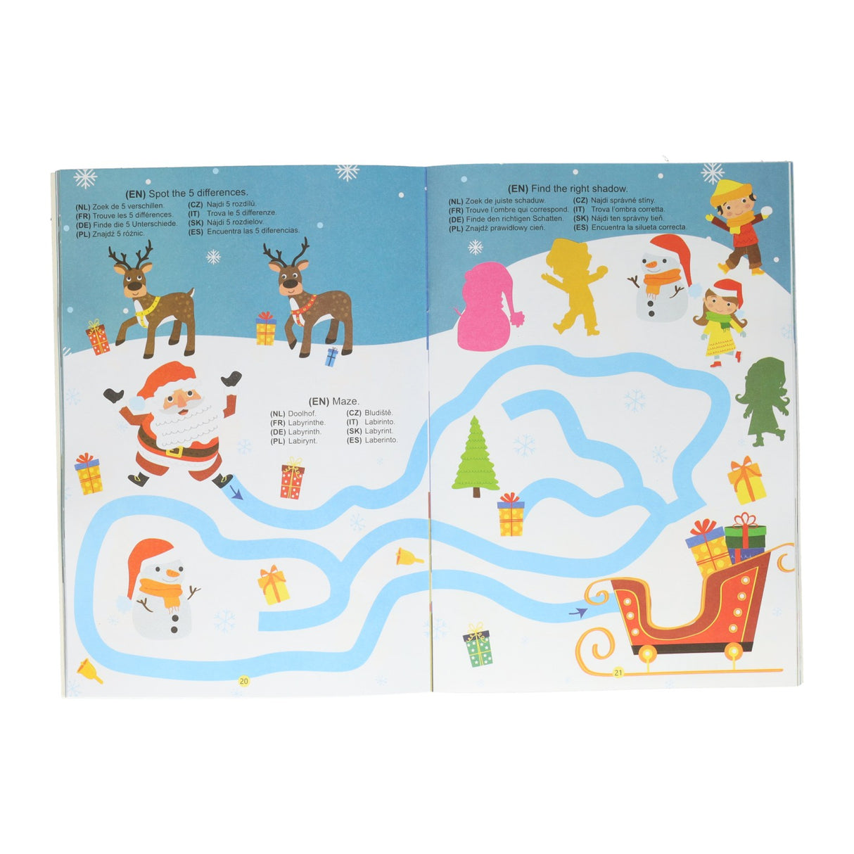 Wins Holland livre de coloriage et d'activités a4 Noël