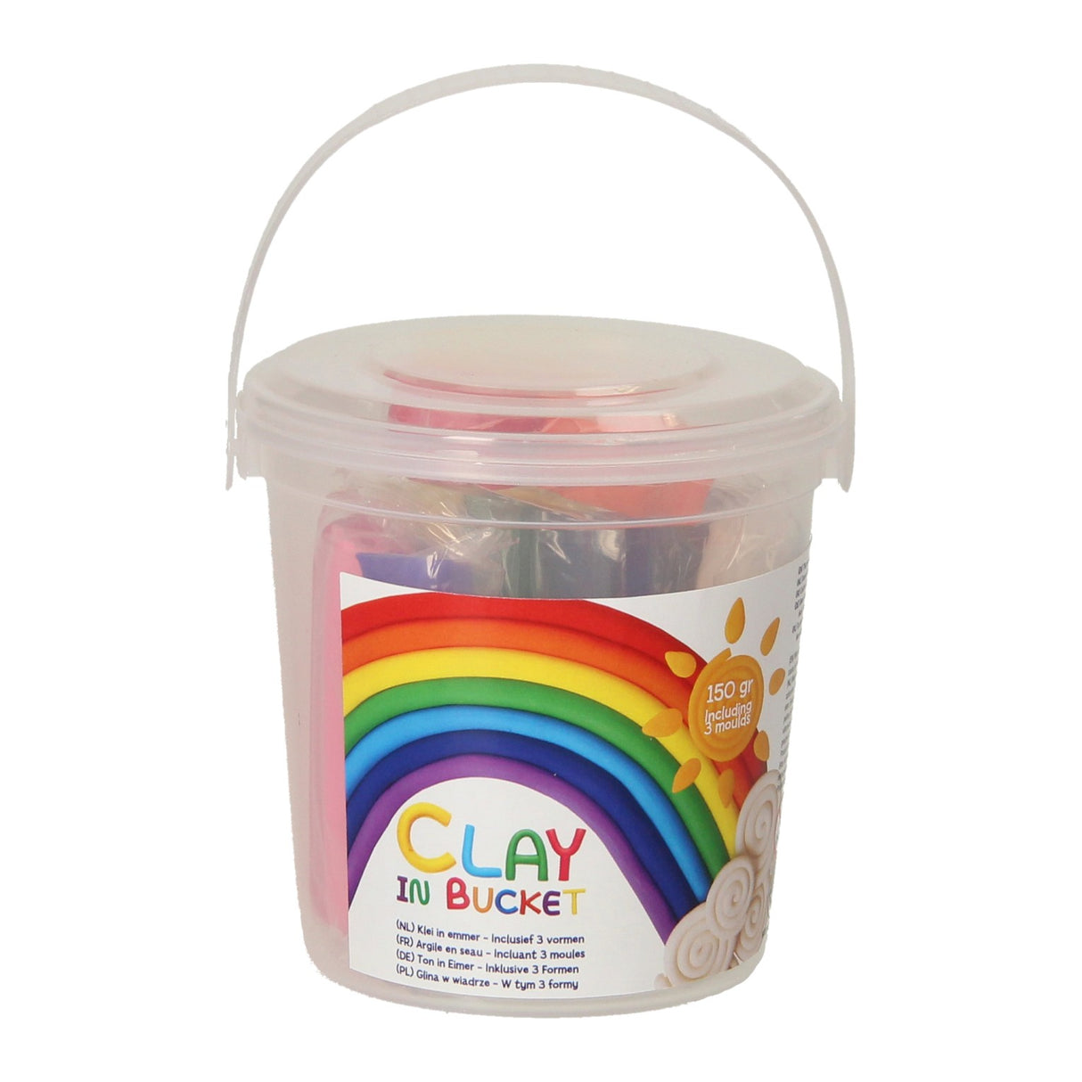 Wins Holland Clay Set dans un seau avec accessoires, 13 pcs.