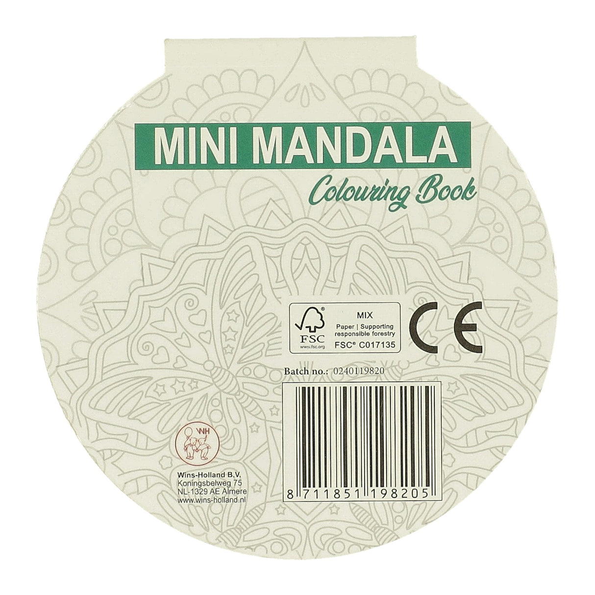 Gagne le livre de coloriage mini mandala hollandais rond