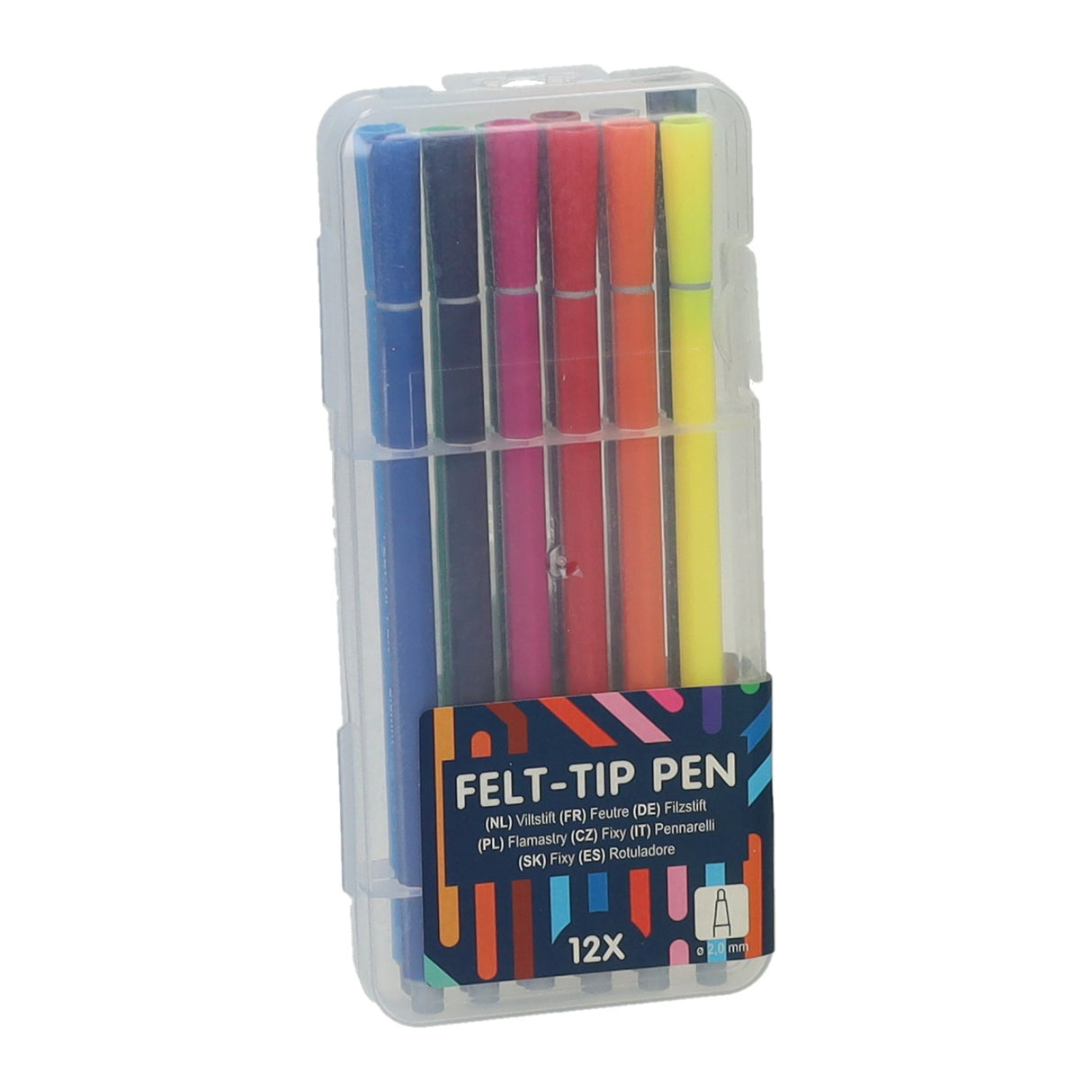 Ensemble de feutres Wins Holland dans une boîte de rangement, 12 pcs.