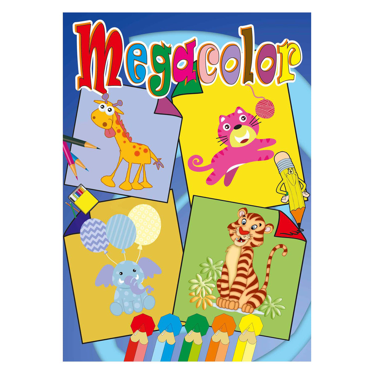Livres spéciaux Pays-Bas bv megacolor livre de coloriage animaux