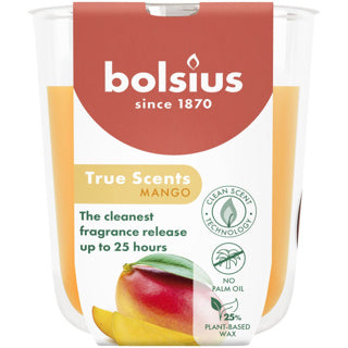 Bolsius verre parfumé vraies senteurs mangue 80 73 | 3 pièces