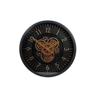 No brand horloge radar Vincent noir or verre métal 46x46x 8cm