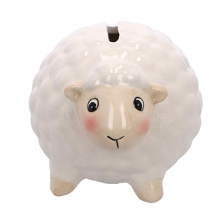 Tirelire mouton 2 assortis 12x10x9 cm