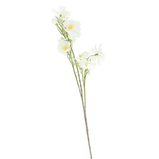 Fleur artificielle cosmos blanc 105 cm countryfield