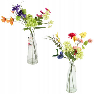 Fleurs artificielles en vase 55 cm 2 assorties | 10 pièces