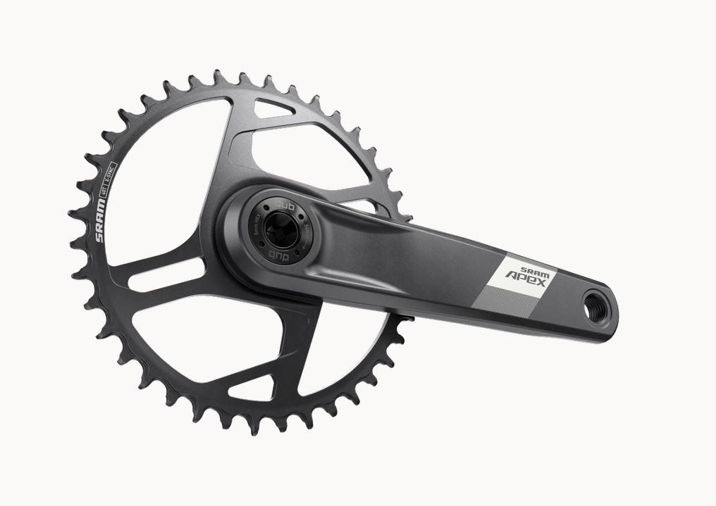Pédalier Sram pédalier apex 1x large d1 dub 175mm montage direct 40t (bb non inclus)
