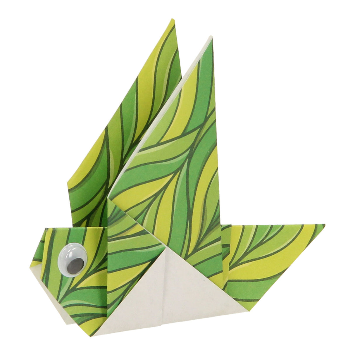 Groupe d'artisanat créatif origami oiseaux pliants