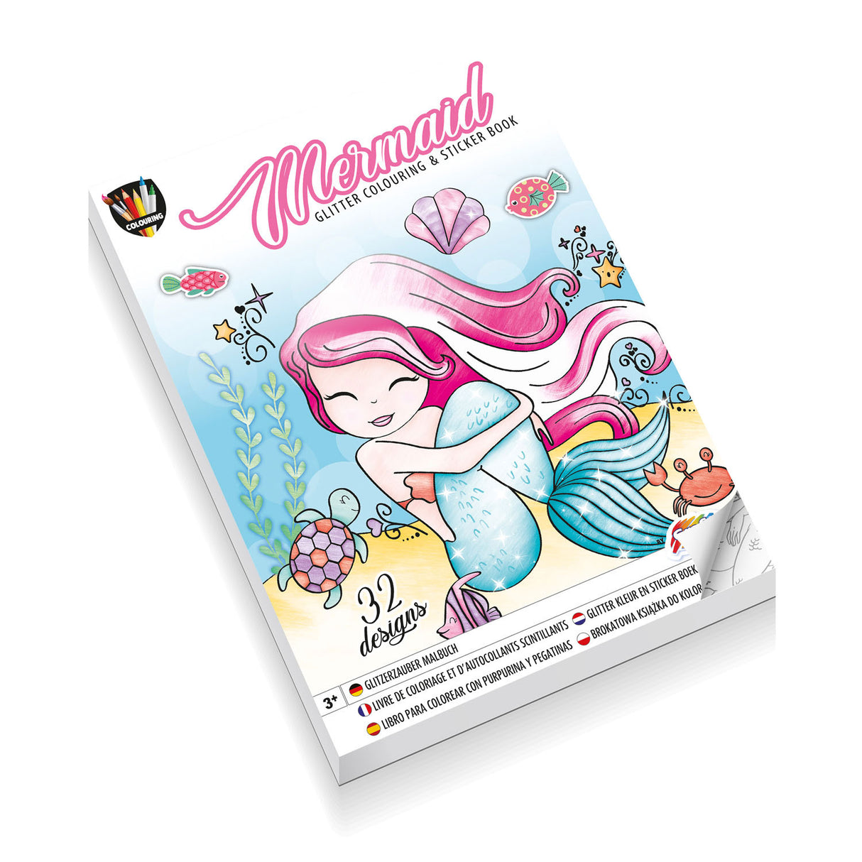 Couring Craft Group Glitter Couleur et autocollant - Sirène