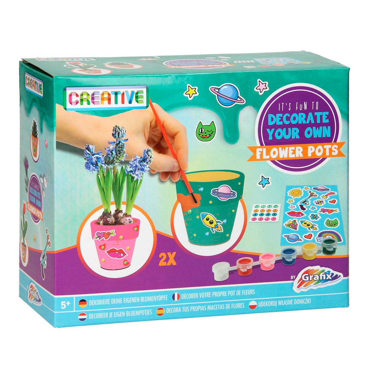 Grafix décore vos propres pots de fleurs