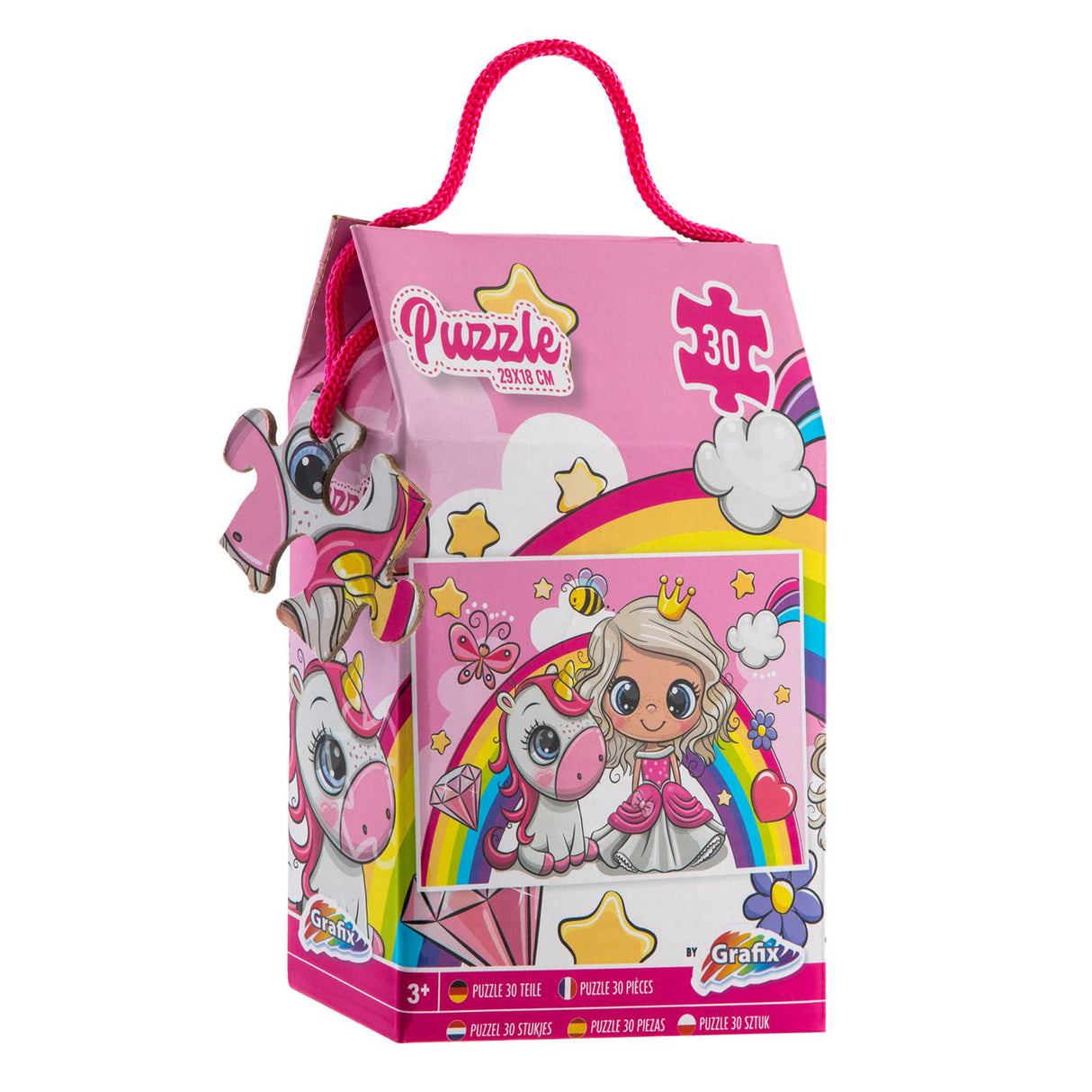 Puzzle de groupe d'artisanat créatif licorne, 30 pièces