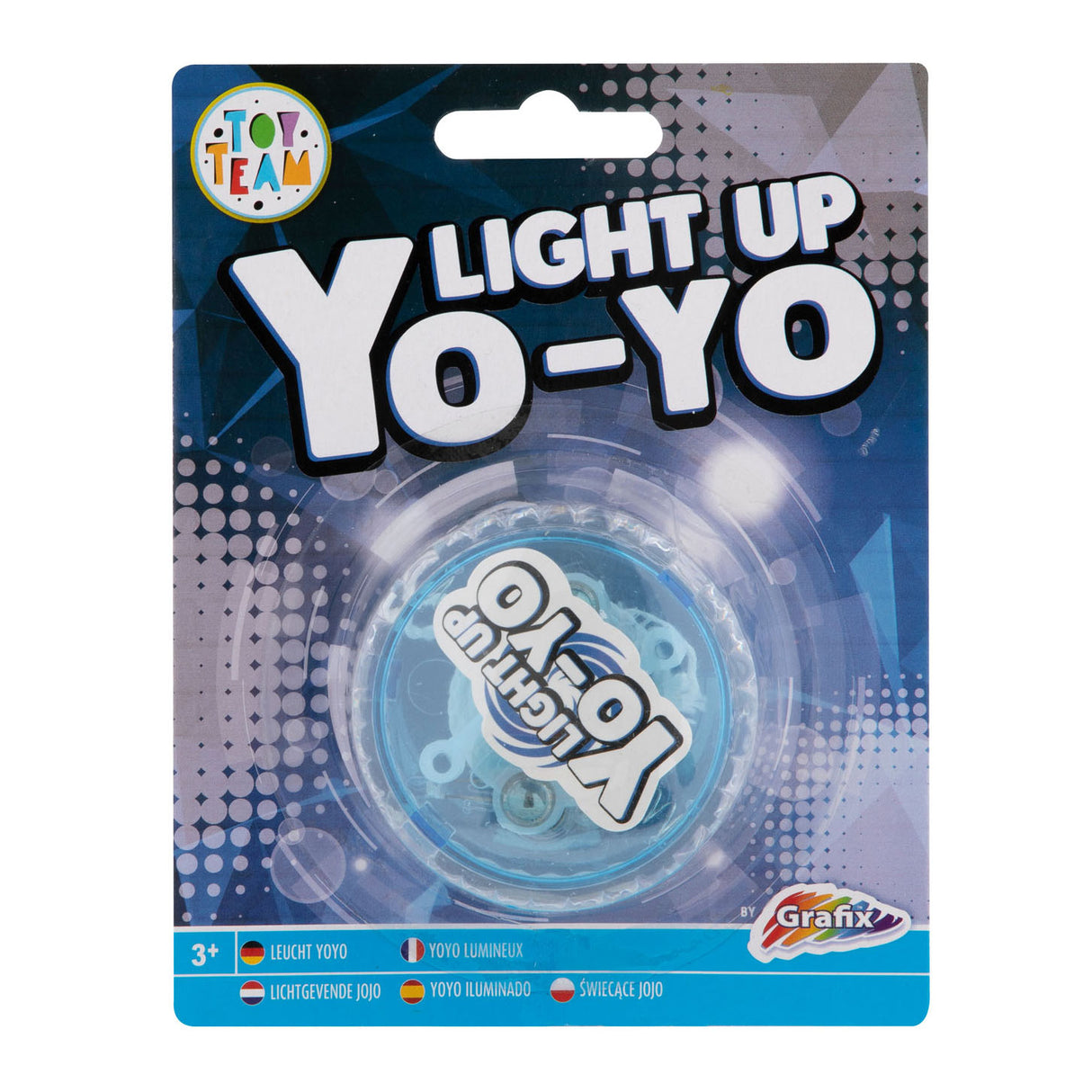 Groupe d'artisanat créatif yo-yo avec lumière - bleu