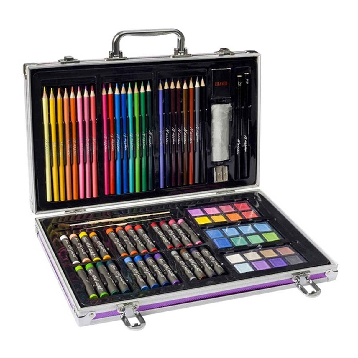 Valise de luxe en métal de couleur Creative Craft Group, 79 pcs.