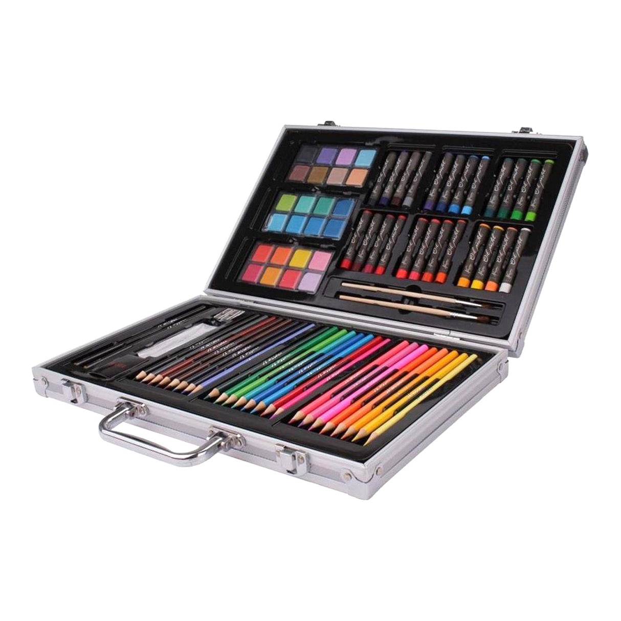 Valise de luxe en métal de couleur Creative Craft Group, 79 pcs.