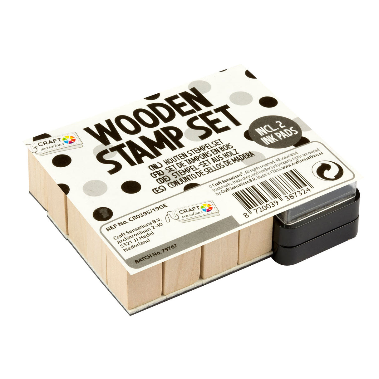 Ensemble de tampons en bois Creative Craft Group - figurines, 27 pcs.