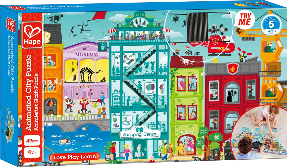 Puzzle de sol junior Dam hape city 48 pièces