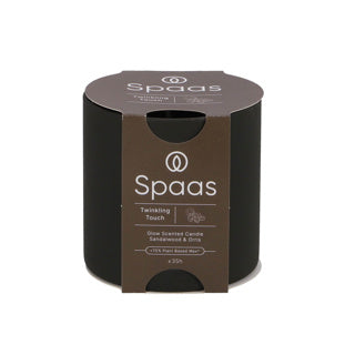 Bougie parfumée Spaas glow 35h - touche scintillante | 3 pièces