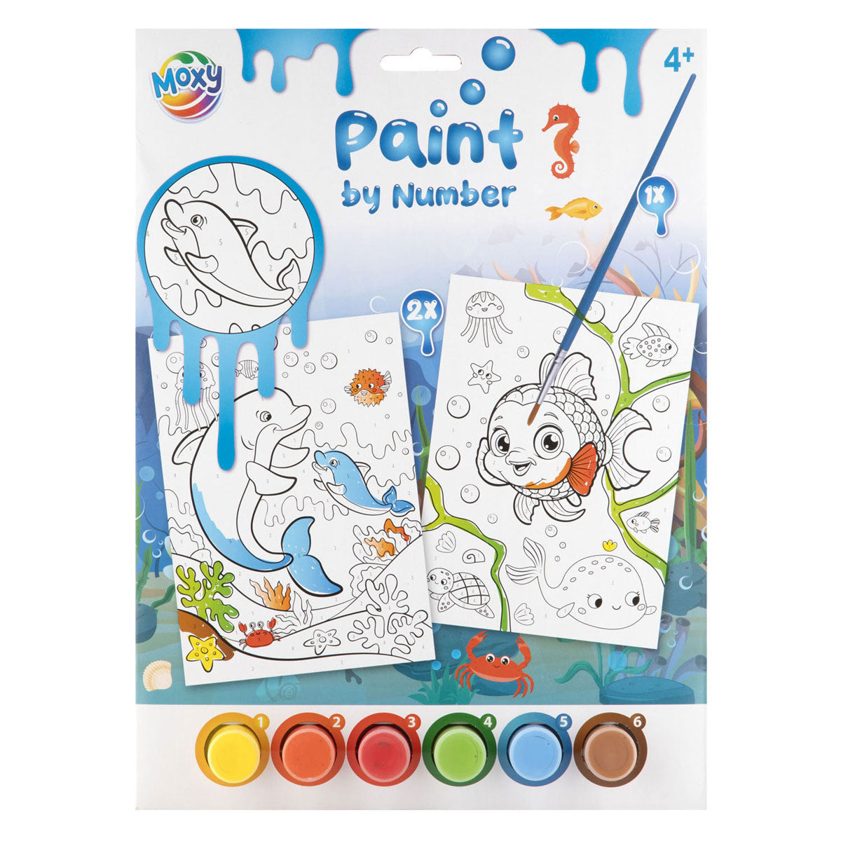 Peinture Moxy par numéro format a4