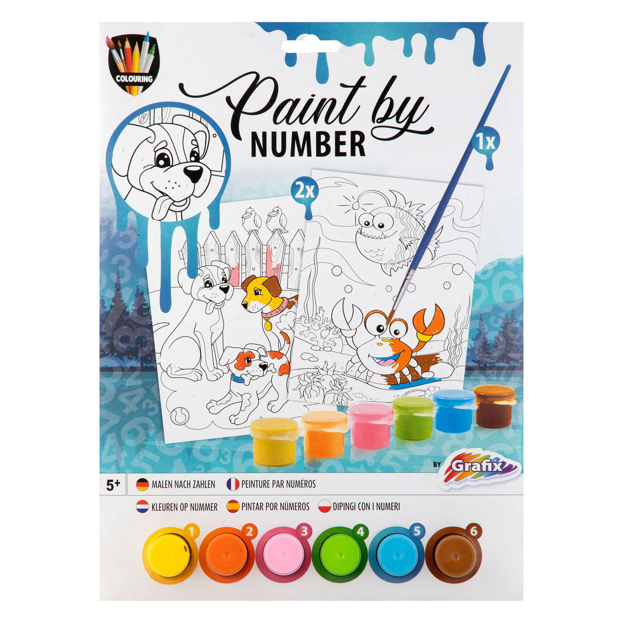 Peinture Grafix par numéros - animaux