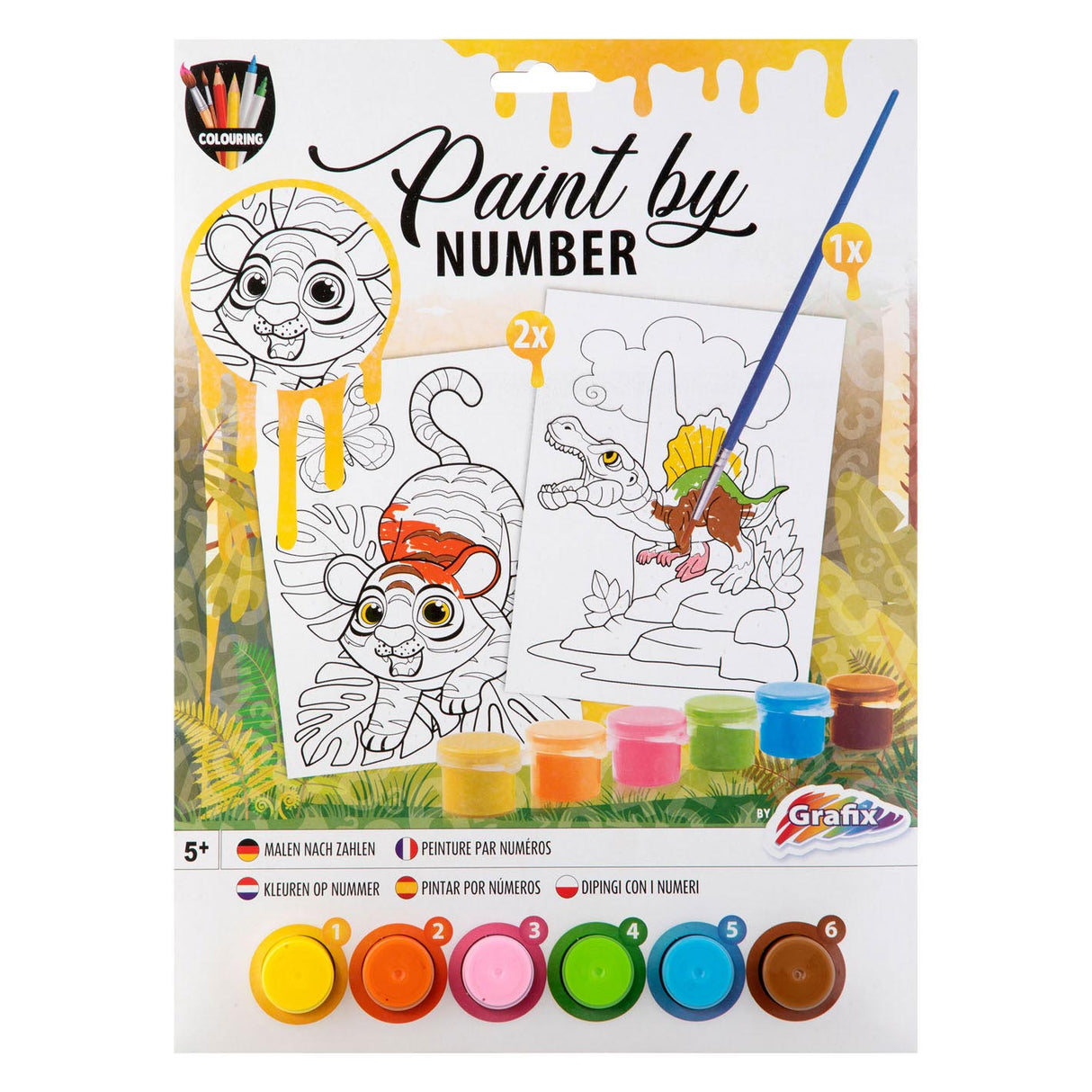 Peinture Grafix par numéros - animaux