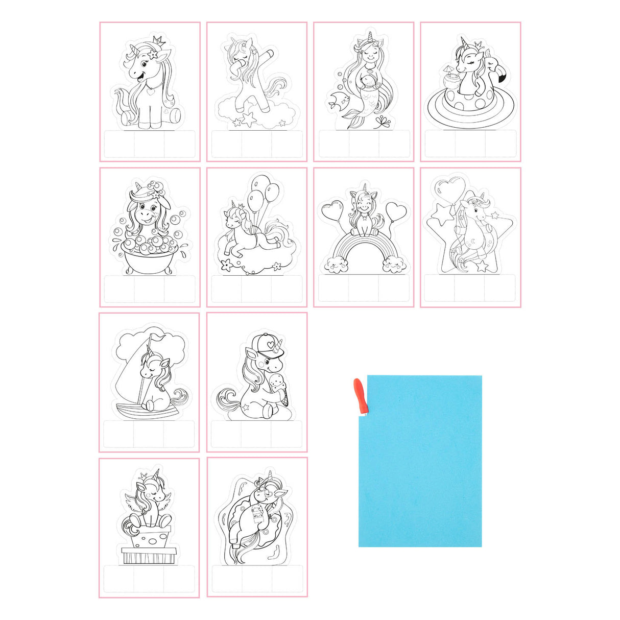Bongers jouets artisanat de base pushout cartes perforées animaux