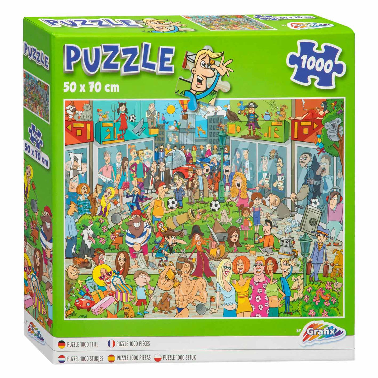 Grafix Leg Puzzel Comic Whent Centre, 1000st.