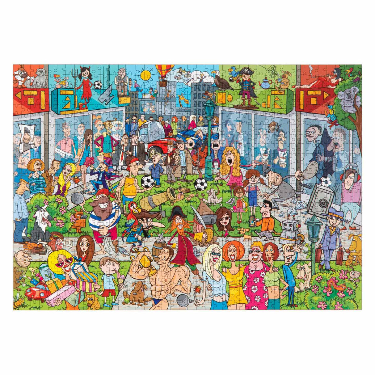 Grafix Leg Puzzel Comic Whent Centre, 1000st.