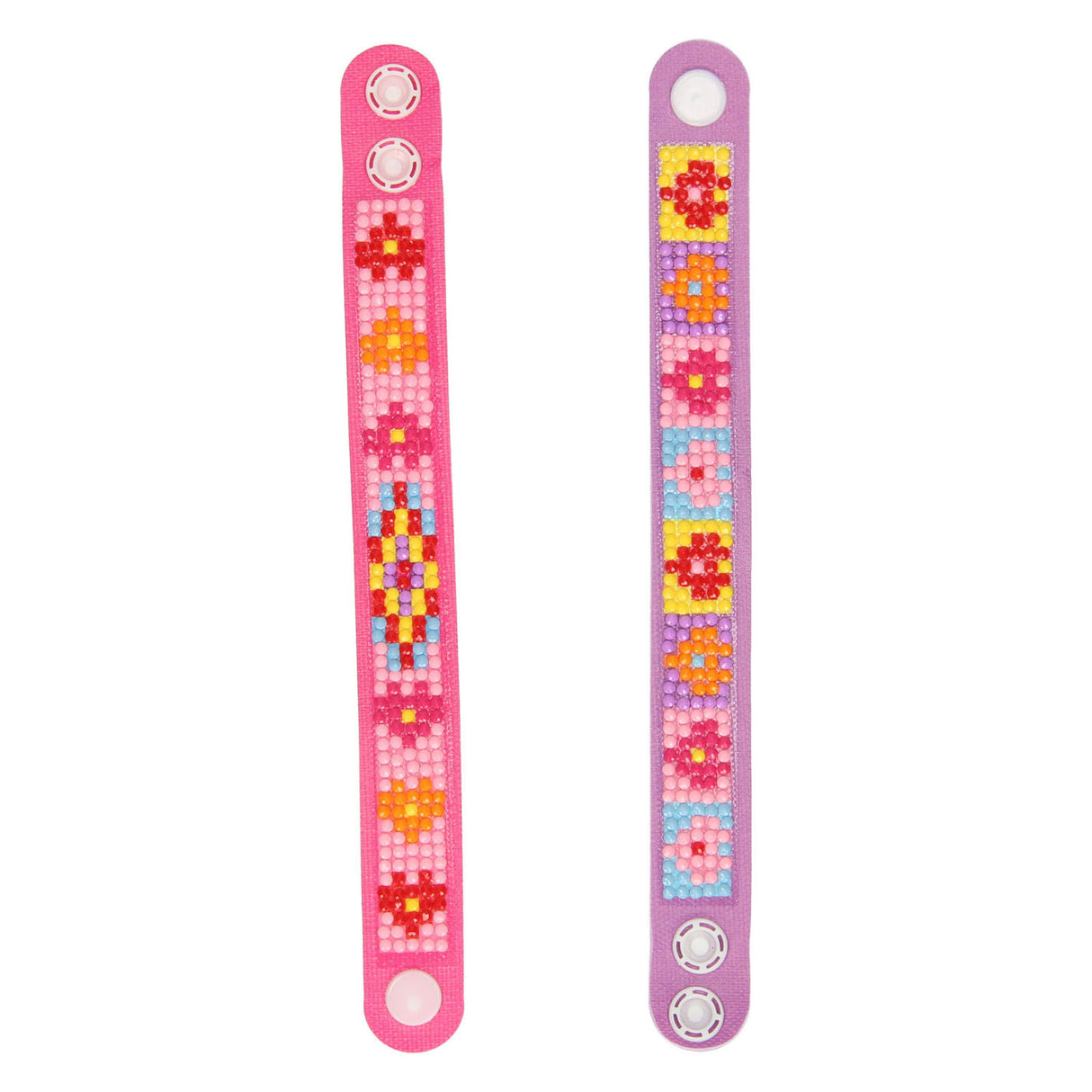 Bracelets de peinture au diamant Grafix rose, 2 pcs.