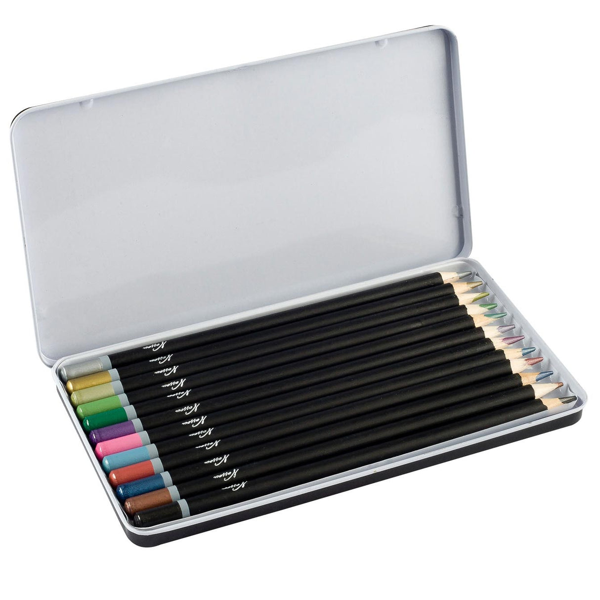 Nassau fine art crayons de couleur nassau métallisés, 12 pcs.