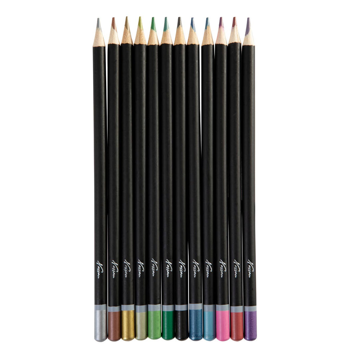 Nassau fine art crayons de couleur nassau métallisés, 12 pcs.