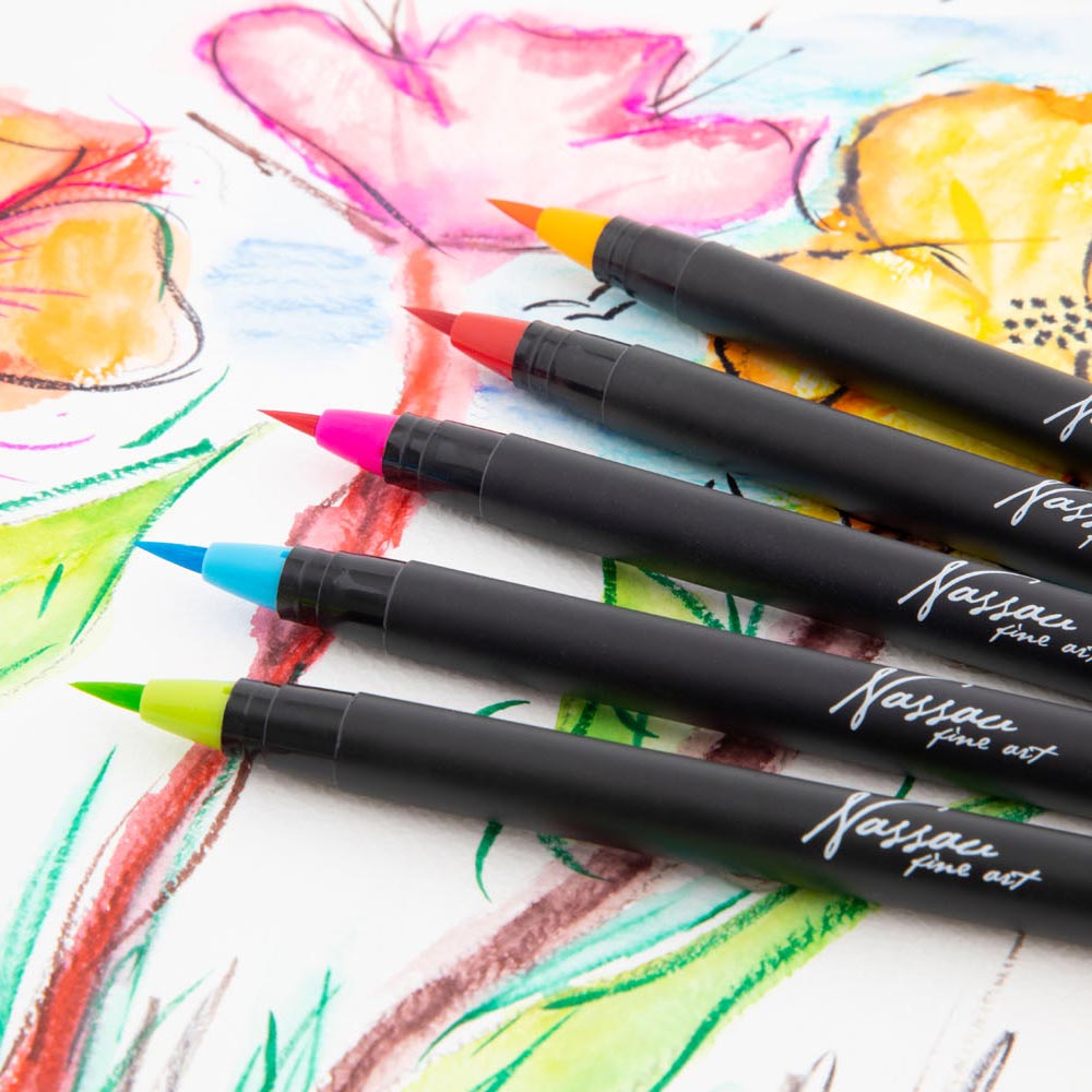 Nassau Fine Art Nassau Crayons Pinceaux Aquarelle, 20 pcs.