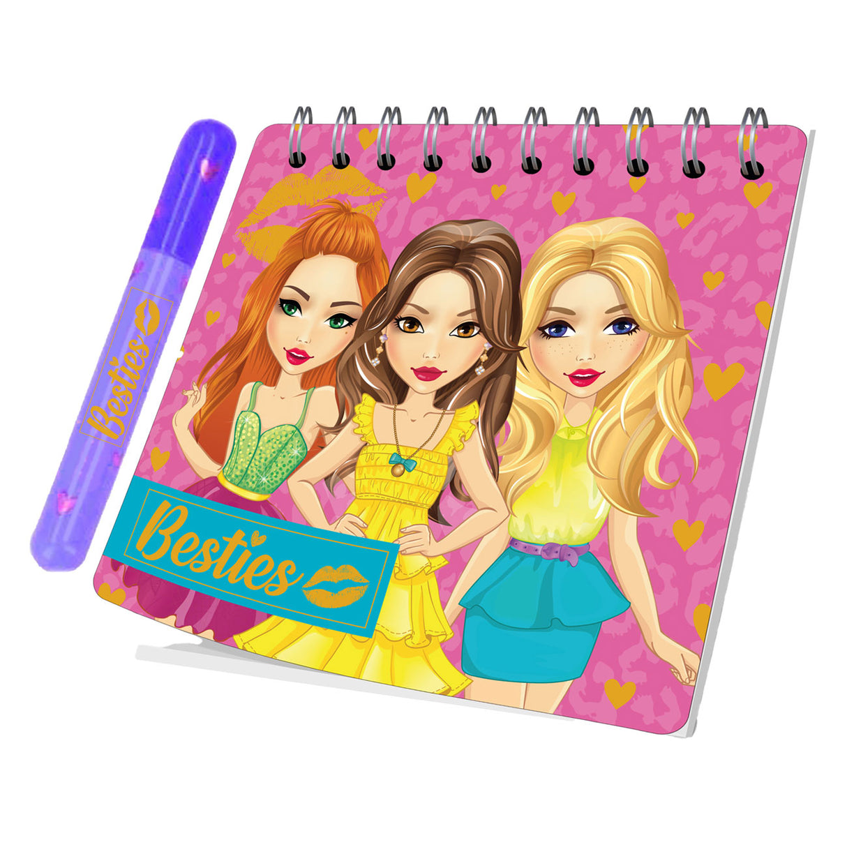Mini carnet Besties avec stylo