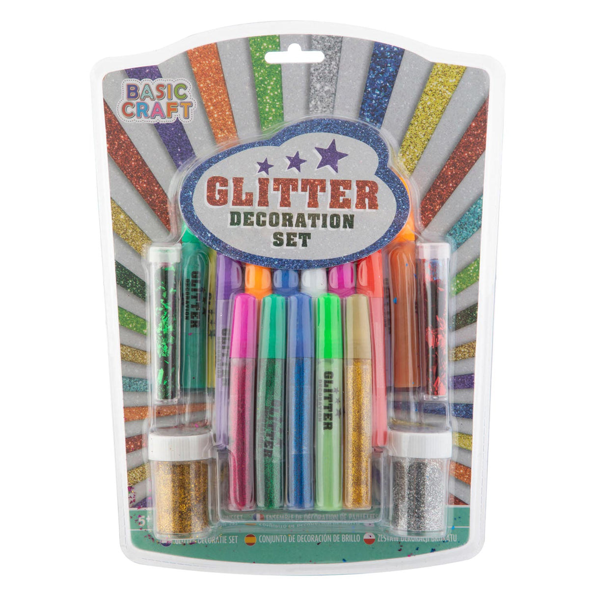 Ensemble de décoration de paillettes de groupe d'artisanat créatif, 17dlg.