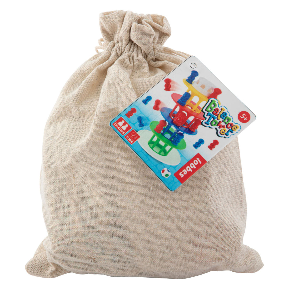 Tour d'équilibre de jeu Grafix dans un sac en coton