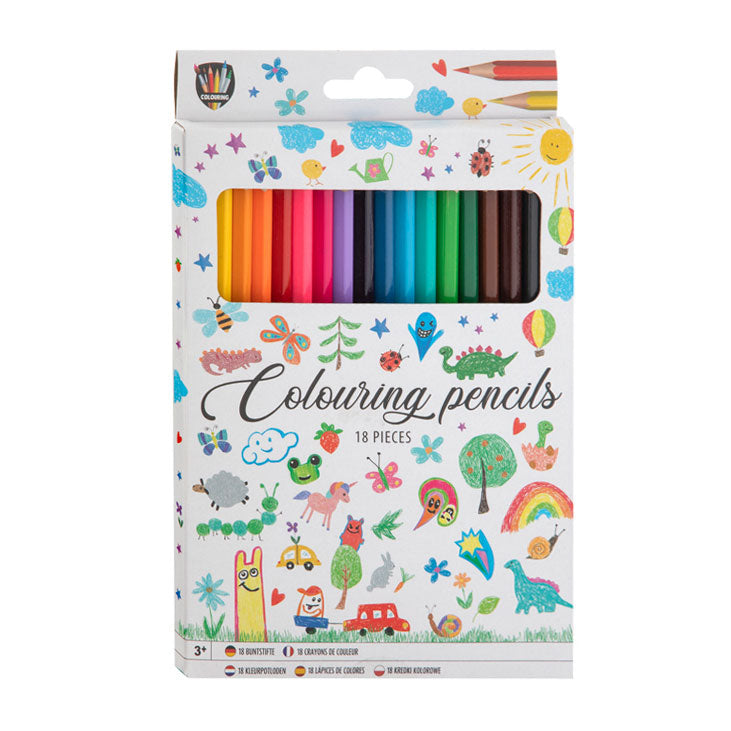 Crayons de couleur du groupe d'artisanat créatif, 18 pcs.