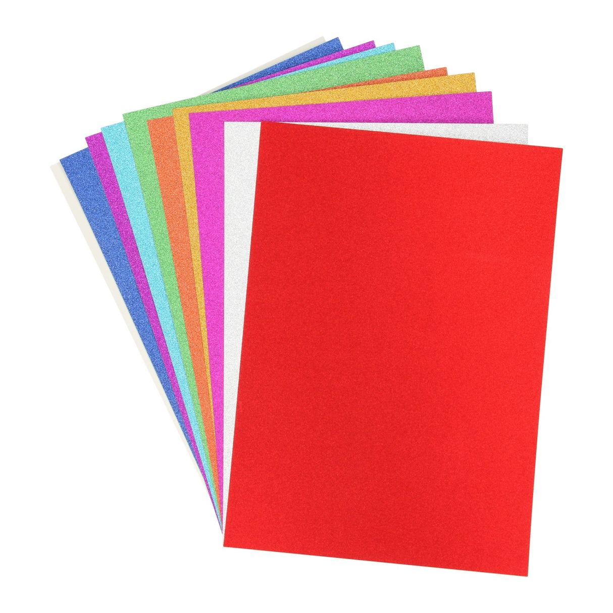 Groupe d'artisanat créatif carton pailleté A4, 10 feuilles