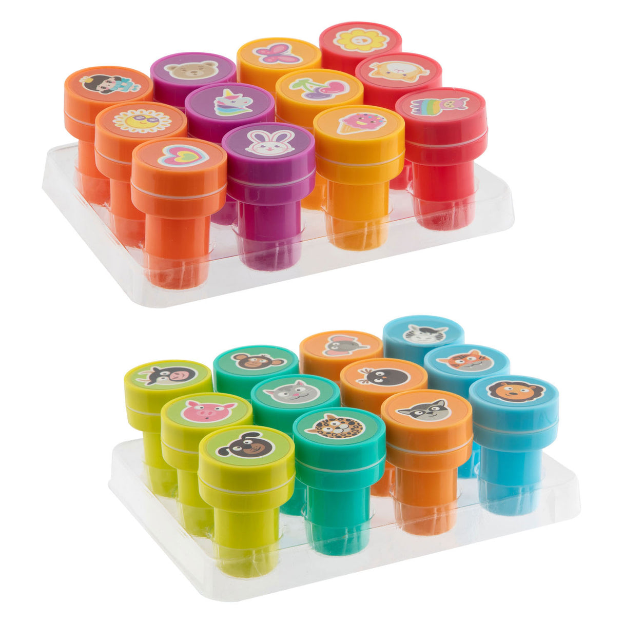 Ensemble de tampons de groupe d'artisanat créatif, animaux, 12 pièces