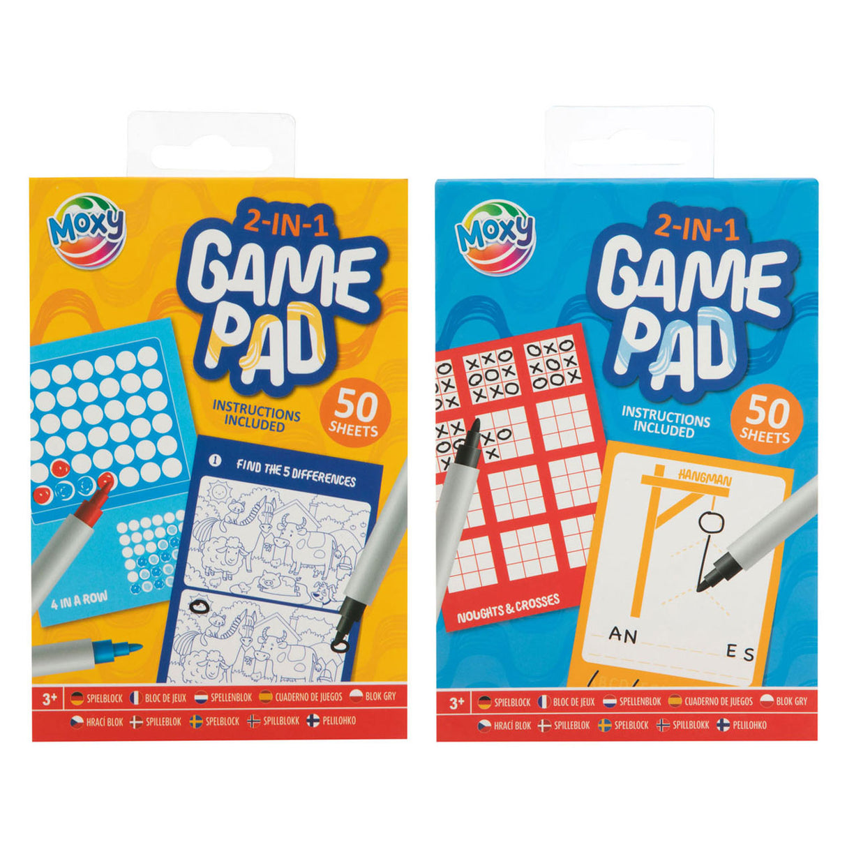 Bloc de jeu de groupe d'artisanat créatif 2 en 1 a6, 50 feuilles