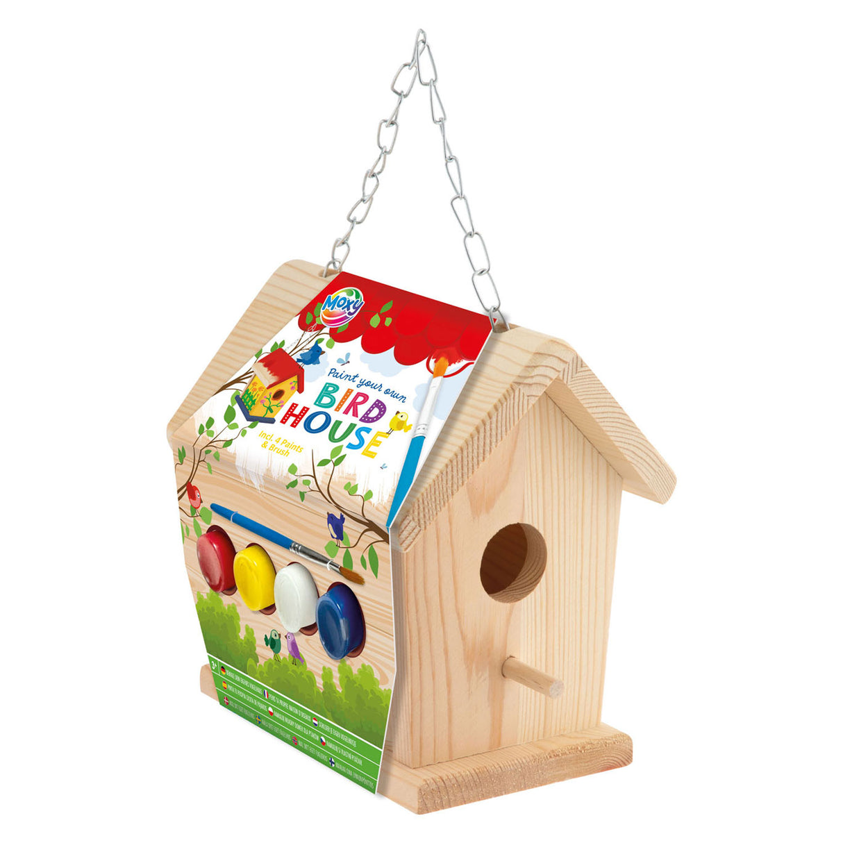 Ensemble complet de nichoir en bois pour groupe d'artisanat créatif